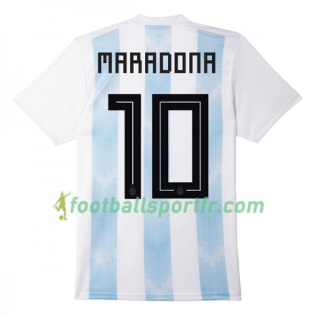 Tenue Argentine Maradona 10 Domicile Coupe du monde 2018 Maillot de Foot